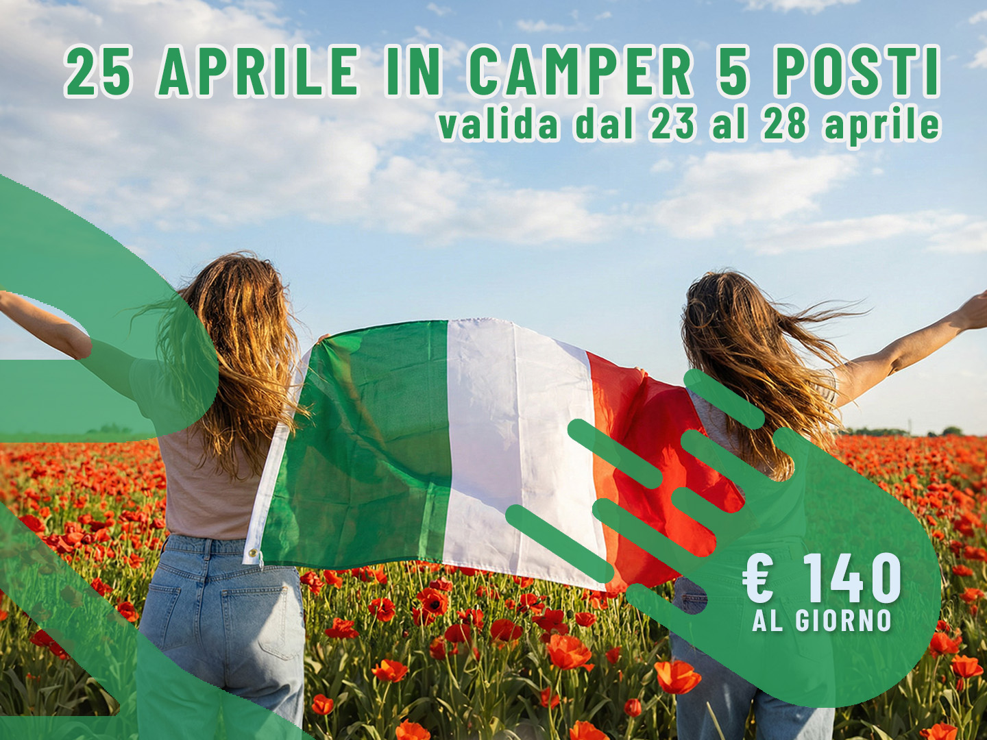 25 Aprile in Camper: 3 giorni per 5 persone