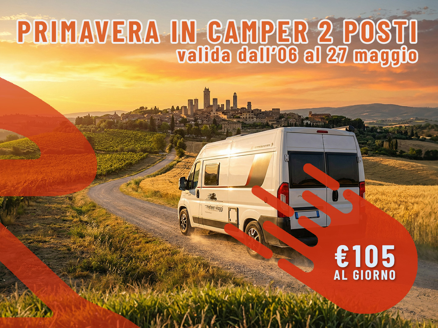 [Weekend di Primavera] Maggio in Camper: 3 giorni per 2 persone