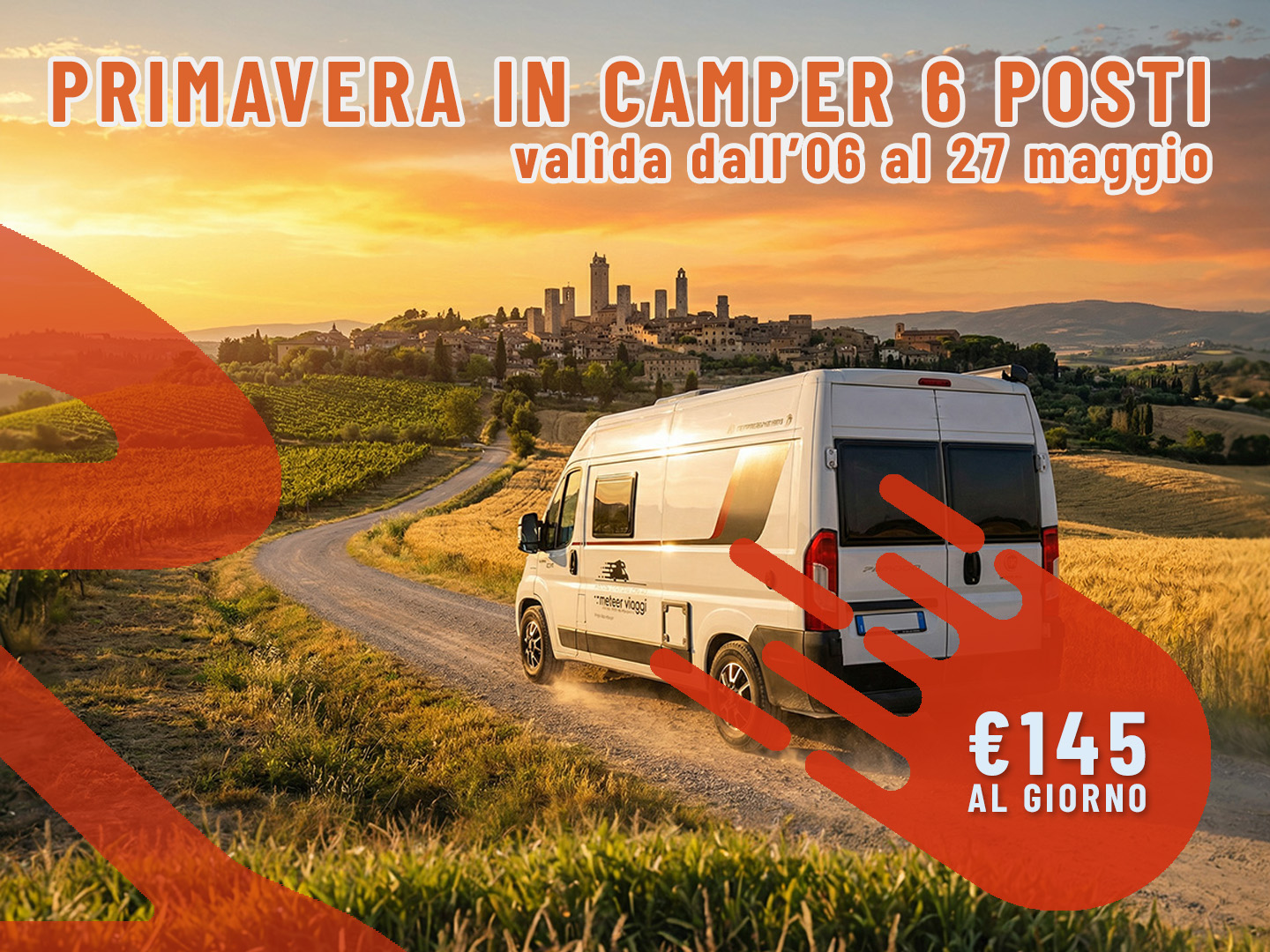 [Weekend di Primavera] Maggio in Camper: 3 giorni per 6 persone