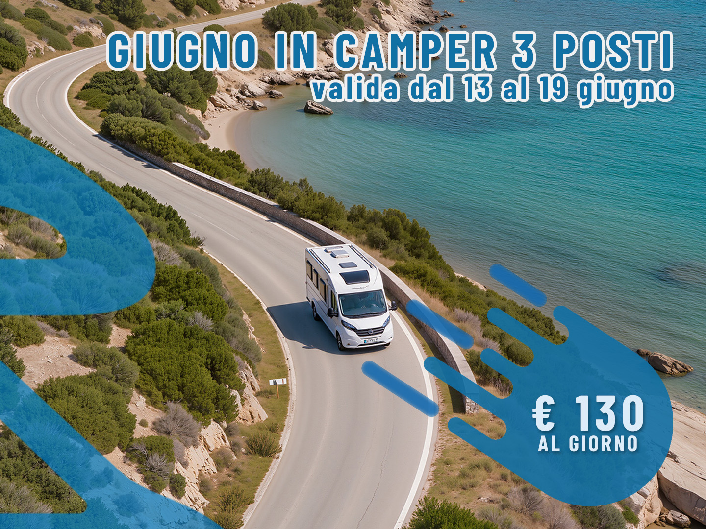 [Last minute] Giugno in Camper: 6 giorni per 3 persone