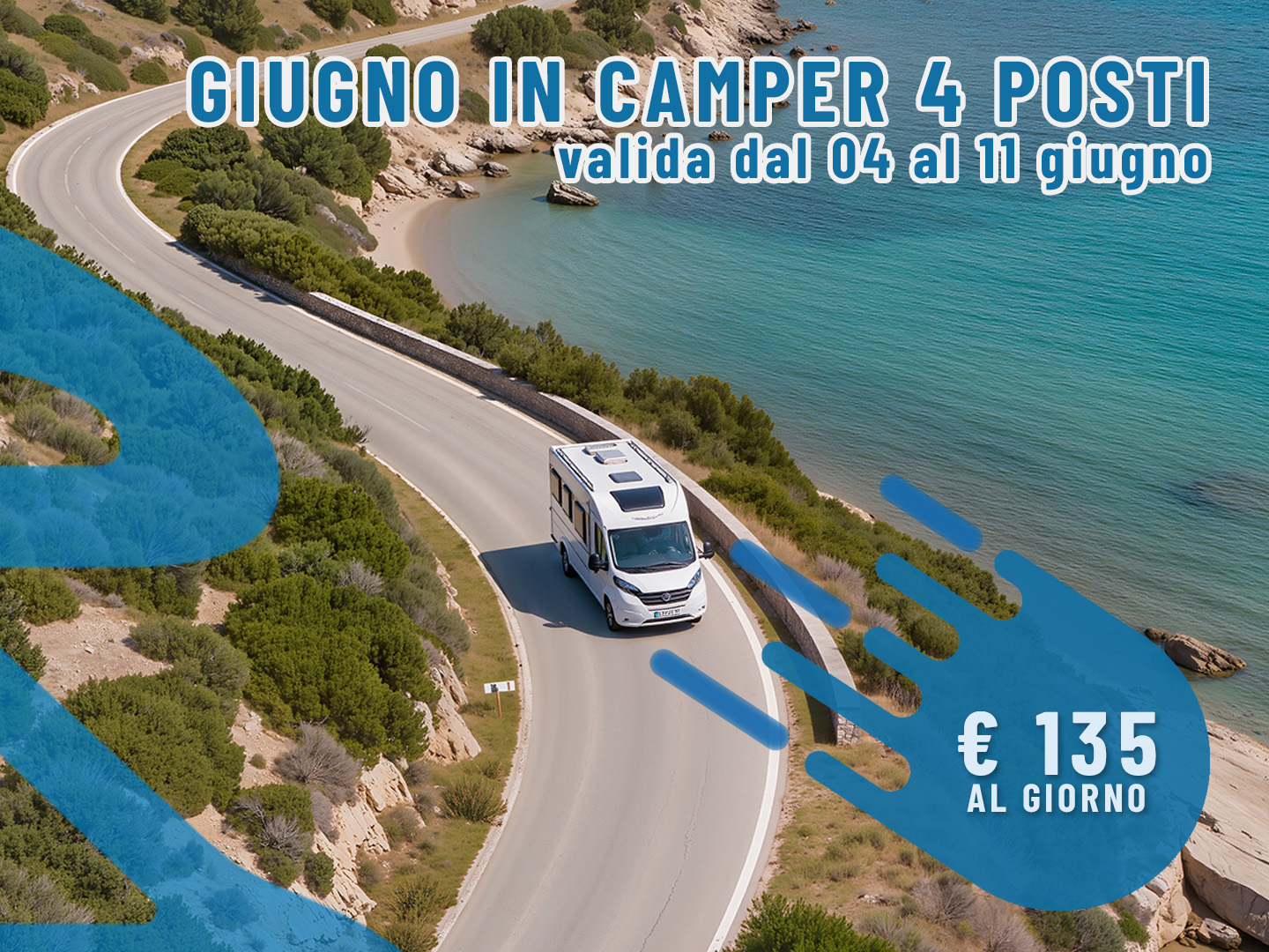 [Last minute] Giugno in Camper: 8 giorni per 4 persone