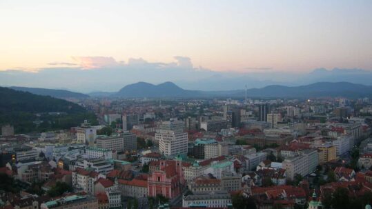 Viaggio in camper in Slovenia, a Lubiana